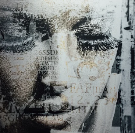 textured face background overlay