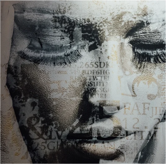 textured face background overlay